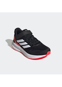 Laufschuh ADIDAS SPORTSWEAR "RUNFALCON 5 KIDS", Jungen, Gr. 34, wei&szlig; (core schwarz, ftwr wei&szlig;, lucid rot), Synthetik, Textil, Schuhe Laufschuh, mit Klettverschluss, f&uuml;r Kinder