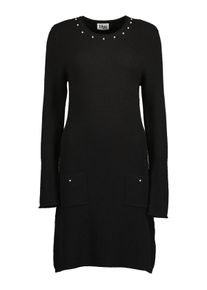 Strickkleid Blue Seven "Strickkleid", Damen, Gr. M, schwarz (9990, schwarz), 52% Viskose, 28% Polyester, 20% Polyamid, normal, Rundhals, Kleider Strickkleid