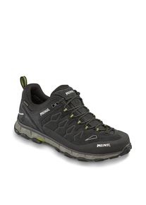 Wanderschuh Meindl "Lite Trail GTX", Herren, Gr. 10.5, schwarz (schwarz, gelb), Obermaterial: 100% Rindsleder Leather cow., Schuhe Wanderschuh