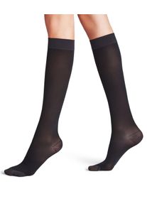 Kniestr&uuml;mpfe Falke "Energize", Damen, Gr. 39-40, schwarz (schwarz (3009)), Obermaterial: 77% Polyamid PA. 23% Elasthan EL., matt, Socken Kniestr&uuml;mpfe