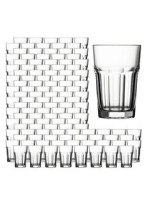 Longdrinkglas Pasabahce "Longdrinkgl&auml;ser Casablanca 355 ml 120er Set transparent", bunt (transparent), B:9,2cm H:10cm &Oslash;:9,2cm, Glas, Trinkgef&auml;&szlig;e, Longdrinkglas, Sp&uuml;lmaschinengeeignet, Stapelbar