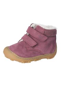 Laufschuh Pepino BY RICOSTA "NICO, WMS: weit", Kinder, Gr. 20, rosa, Nubukleder, Schuhe Laufschuh, Klettschuh mit Logo, Gr&ouml;&szlig;enschablone zum Download