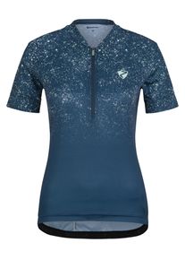 Radtrikot Ziener "NALADIA-Z", Damen, Gr. 42, blau (hale navy), Obermaterial: 100% Polyester. Obermaterial 2: 90% Polyester, 10% Elasthan, Trikots Radtrikot