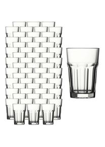 Longdrinkglas Pasabahce "Longdrinkgl&auml;ser Casablanca 355 ml 60er Set transparent", bunt (transparent), B:9,2cm H:10cm &Oslash;:9,2cm, Glas, Trinkgef&auml;&szlig;e, Longdrinkglas, Sp&uuml;lmaschinengeeignet, Stapelbar