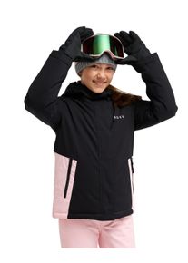 Snowboardjacke Roxy "Snowflare 10K", Kinder, Gr. 16, schwarz, Obermaterial: 55% Polyester, 45% Polyester., Jacken Snowboardjacke