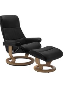 Relaxsessel stressless "View", schwarz (schwarz batick), B:78cm H:105cm T:78cm, Leder BATICK: BATICK ist ein leicht korrigiertes, durchgef&auml;rbtes und genarbtes M&ouml;belleder, bei dem die meisten Unebenheiten und Spuren in der Regel entfernt wurden.;Leder PALOMA: PALOMA ist ein durchgef&auml;rbtes Semianilin-M&ouml;belleder mit nat&uuml;rlicher Narbung.;ROHLEDER Stoff Q2 FARON: Ein fester zuverl&auml;ssiger Boucl&eacute; mit ein