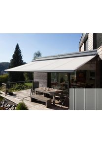 Kassettenmarkise Wismar "Classic S-Compact", grau (grau, schwarz), B:300cm, Polyacryl, Markisen, Kassettenmarkise, Breite: 300 cm, Ausfall: 250 cm
