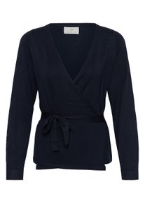 Strickjacke Kaffe "Damen Strickjacke KAlizza", Damen, Gr. M, blau (salute), Obermaterial: 80% Viskose LENZING LenzingCV. 20% Nylon NY., Strickjacken Strickjacke