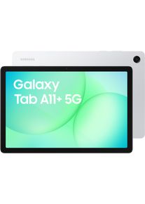 Samsung Tablet "Galaxy Tab A11+", Energieeffizienz: E, wei&szlig; (silber, 5g), 128 GB, ohne eSIM, Tablets_EBookReader, Tablet