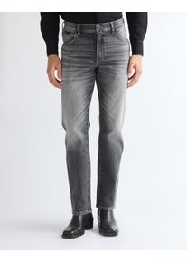 Straight-Jeans Wrangler "TEXAS", Herren, Gr. 31, L&auml;nge 32, smoky granite, Denim/Jeans, Obermaterial: 99% Baumwolle, 1% Elasthan, straight fit lang, Jeans Straight-Jeans