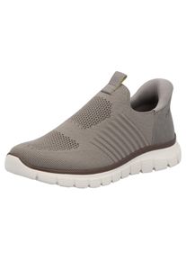 Slipper Rieker "Ready2GO", Herren, Gr. 46, Textil, beige, Lederimitat, Textil, Schuhe Slipper, Schlupfschuh, Freizeitslipper, Halbschuh mit gepolsterter Ferse