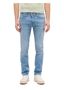 Slim-fit-Jeans Mustang "Herren Style Vegas Slim", Herren, Gr. 32, L&auml;nge 34, blau (413 mittelblau), Denim/Jeans, 93% Baumwolle, 5% Polyester, 2% Elasthan, unifarben, slim fit, Jeans Slim-fit-Jeans