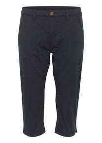 Caprihose Culture "Damen Caprihose CUbrita", Damen, Gr. 44, N-Gr, blau (salute), Obermaterial: 98% Baumwolle CO. 2% Elasthan EL., Hosen Caprihose