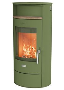 Kaminofen Hanseatic "PIACENZA Stahl salbeigr&uuml;n, Trendfarbe Lieferung bis ins Wohnzimmer", gr&uuml;n, Kamin&ouml;fen, Kaminofen, NEU und Exklusiv