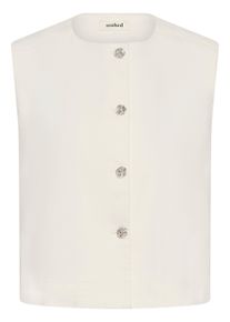 Anzugweste Soaked in Luxury "Damen Weste SLRina", Damen, Gr. M, grau (wei&szlig;cap gray), Obermaterial: 98% Baumwolle CO. 2% Elasthan EL., Westen Anzugweste
