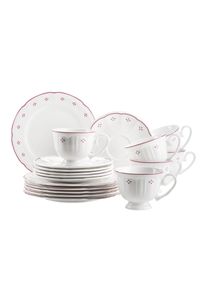 M&auml;ser Fr&uuml;hst&uuml;cks-Set M&Auml;SER "Lova", wei&szlig; (wei&szlig;, rot), Fr&uuml;hst&uuml;cks-Sets, Fr&uuml;hst&uuml;cks-Set