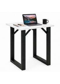Bartisch Vcm "Holz Bartisch Stehtisch Tisch Tresen Xona 80x50 cm", wei&szlig; (schwarz, wei&szlig;), B:80cm T:50cm, Tische, Bartisch