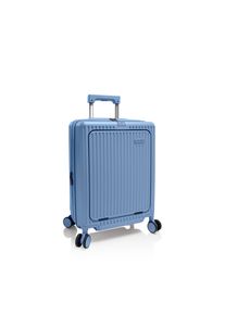 Handgep&auml;ck-Trolley Heys "Heys Latch", Damen, Gr. B/H/T: 53cm x 38,3cm x 22,4cm, ocean blau, Aluminium, Polycarbonat, Polyester, Strukturmuster, leichte Abriebeffekte, matt, unifarben, Basic, Koffer Handgep&auml;ck-Trolley, Reisekoffer, Trolley, handgep&auml;cktauglich mit Volumenerweiterung