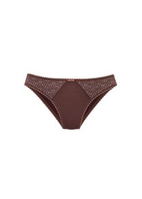 Nuance by Lascana, Damen, Slip, braun-mocca, 36/38, Femininer Slip mit feiner Spitzenborte am Bund und an den Beinausschnitten