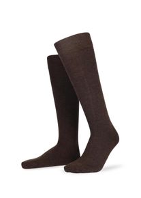 Kniestr&uuml;mpfe Hudson "RELAX WOOLMIX CLIMA", Herren, Gr. 43-46, braun (braunmeliert), Obermaterial: 53% Baumwolle, 42% Schurwolle, 4% Polyamid, 1% Elasthan, Socken Kniestr&uuml;mpfe, Herren Kniestr&uuml;mpfe aus einem Mix aus Baum- und Schurwolle