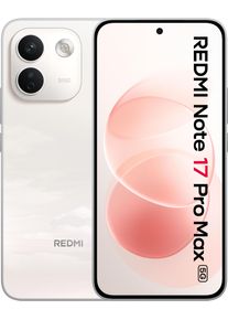 Xiaomi Smartphone "REDMI Note 17 Pro Max 5G", Energieeffizienz: B, wei&szlig; (cloud blush), 256 GB, Mobiltelefone, Smartphone