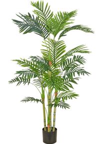 Kunstpalme Creativ green "Bambuspalme", gr&uuml;n, H:160cm, Obermaterial: 100% Kunststoff, Kunstpflanzen, Kunstpalme, mit naturgetreuen Palmwedeln