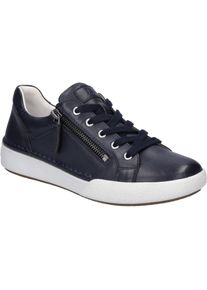 Sneaker Josef Seibel "Claire 03, indigo", Damen, Gr. 44, blau (indigo), Obermaterial: 100% Rindsleder Leather cow., Schuhe Sneaker