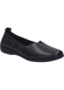 Ballerina Josef Seibel "Fenja 29, black-black", Damen, Gr. 40, schwarz (schwarz, schwarz), Obermaterial: 100% Rindsleder Leather cow., Schuhe Ballerina