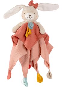 babyFEHN Schmusetuch FEHN "Schmusetuch Hase", Baby, bunt, Baumwolle, Pl&uuml;sch, Schnuffelt&uuml;cher Schmusetuch, mit Befestigungsring f&uuml;r Schnuller