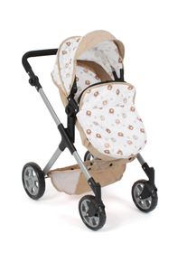 Bayer Chic 2000 Kombi-Puppenwagen CHIC2000 "Mila", b&auml;rchen beige, Puppenwagen, KinderB:40cm H:67cm T:68cm, Kunststoff, Polyester, Stahl, Kombi-Puppenwagen, mit schwenkbaren Vorderr&auml;dern, B:40cm H:67cm T:68cm