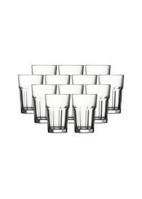 Longdrinkglas Pasabahce "Longdrinkgl&auml;ser Casablanca 355 ml 12er Set transparent", bunt (transparent), B:9,2cm H:10cm &Oslash;:9,2cm, Glas, Trinkgef&auml;&szlig;e, Longdrinkglas, Sp&uuml;lmaschinengeeignet, Stapelbar