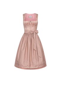 N&uuml;bler N&uuml;bler, Damen, Dirndl &raquo;Midi Dirndl Gepa&laquo;, Orange, 38 - EURO, FESTLICHES DAMEN DIRNDL - Hochwertige Frauen Trachten Bekleidung mit eckigem Ausschnitt, 