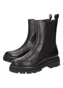 Stiefelette Sioux "Kuimba-707", Damen, Gr. 39 (UK 5 1/2), schwarz, Obermaterial: 100% Kalbsleder CAL. 100% Gummi rubber., Schuhe Stiefelette