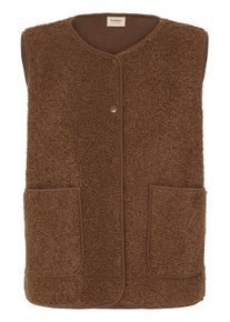 Anzugweste Fransa "Damen Weste FRGWYNNE", Damen, Gr. L, braun (rain drum), Obermaterial: 100% Polyester PES., Westen Anzugweste
