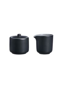 Ritzenhoff & Breker Milch- und Zuckerset RITZENHOFF & BREKER "Milch- und Zuckerset Jasper 2er Set", schwarz, 2, Keramik, Geschirr-Sets, Milch- und Zuckerset, Sp&uuml;lmaschinengeeignet