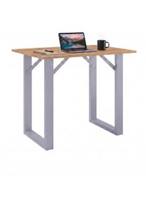 Bartisch Vcm "Holz Bartisch Stehtisch Tisch Tresen Xona 140x50", braun (silber, honig, eiche), B:140cm T:50cm, Tische, Bartisch