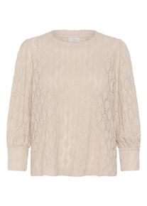 Langarmbluse Kaffe "Damen Bluse langarm KAtio", Damen, Gr. XS, beige (feather gray), Obermaterial: 99% Polyester PES. 1% Elasthan EL., Blusen Langarmbluse
