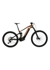 E-Bike KROSS "E-MTB Fully 29" Grist Boost 3.0 braun 12 G&auml;nge - Shimano Mittelmotor" Gr. 41, schwarz (braun, schwarz), Elektrofahrr&auml;der, 41cm, 29 Zoll (73,66cm), E-Bike, SHIMANO 36 V/250 W, Mittelmotor EP800