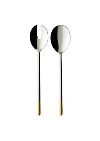 Villeroy & Boch Besteck-Set VILLEROY & BOCH "Salatbesteck Ella 2er Set edelstahl", silber (edelstahl), 2, Essbesteck-Sets, Besteck-Set, Sp&uuml;lmaschinenfest