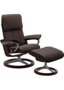 Relaxsessel stressless "Admiral", braun (braun batick), B:93cm H:103cm T:79cm, Leder BATICK: BATICK ist ein leicht korrigiertes, durchgef&auml;rbtes und genarbtes M&ouml;belleder, bei dem die meisten Unebenheiten und Spuren in der Regel entfernt wurden., Sessel, Relaxsessel, mit Signature Base, Gr&ouml;&szlig;e M & L, Gestell Braun