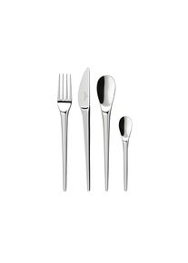 Villeroy & Boch Besteck-Set VILLEROY & BOCH "Tafelbesteck NewMoon 24er Set silber", silber, 24 tlg., Essbesteck-Sets, Besteck-Set