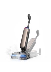 TINECO Nass-Trocken-Sauger "FLOOR ONE S9 Artist Boost Steam Premium", braun, B:26,6cm H:110cm T:23,3cm, Mehrzwecksauger, Schrubber-Modus mit 99C Wasserdampf, 25.000 Pa Saugleistung, Nass-Trocken-Sauger