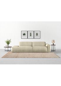 Big-Sofa Trendmanufaktur "Braga, mit hochwertigem Kaltschaum, Megasofa, Japandi-Design", silber (silber lining), B:277cm H:72cm T:107cm, 100% Polyester, Sofas, Big-Sofa, modernes Big-Sofa, Couch mit hohem Sitzkomfort, 277/72/107 cm (B/H/T)