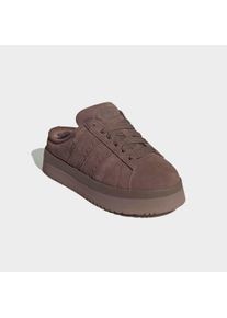 Clog adidas originals "CAMPUS 00ER WINTER LOW", Damen, Gr. 38,5, earth strata, earth strata, trace braun, Leder, Schuhe Clog, Hausschuh, Pantolette, Mule, Slipper mit Plateua f&uuml;r Herbst und Winter