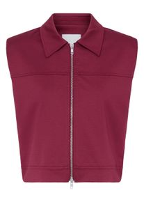Anzugweste Ichi "Damen Weste IHKATE", Damen, Gr. XL, rot (rhododendron), Obermaterial: 74% Polyester PES. 22% Viskose CV. 4% Elasthan EL., Westen Anzugweste