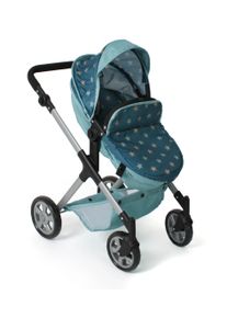 Bayer Chic 2000 Kombi-Puppenwagen CHIC2000 "Mila", sternchen t&uuml;rkis, Puppenwagen, KinderB:40cm H:67cm T:68cm, Kunststoff, Polyester, Stahl, Kombi-Puppenwagen, mit schwenkbaren Vorderr&auml;dern, B:40cm H:67cm T:68cm
