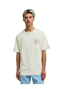 T-Shirt Quiksilver "Curve Palm", Herren, Gr. XS, beige (bone wei&szlig;), Obermaterial: 80% Baumwolle, 20% Hanf., Shirts T-Shirt