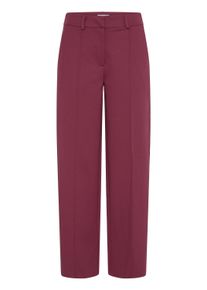 Stoffhose Ichi "Damen Freizeithose IHKATE", Damen, Gr. XL, N-Gr, rot (rhododendron), Obermaterial: 74% Polyester PES. 22% Viskose CV. 4% Elasthan EL., Hosen Stoffhose
