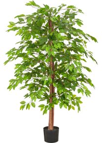 Kunstbaum Creativ green "Ficus benjamina", gr&uuml;n, H:160cm, Obermaterial: 100% Kunststoff, Kunstpflanzen, Kunstbaum, mit sch&ouml;nem Blattwerk