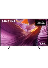 Samsung OLED-Fernseher "GQ77S85FAE OLED-Fernseher", Energieeffizienz: F, schwarz, 77 &Prime;, Fernseher, HDR Pro & Glare Free, Dolby Atmos & AI Sound, Gaming Hub, bis zu 165Hz, OLED-Fernseher